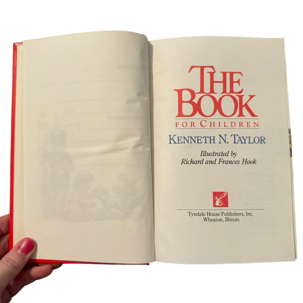 Retro/Vintage Book From 1985, “The Book For Children,” By Kenneth N. Taylor.